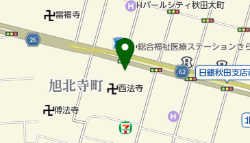 ならや理容室の地図画像