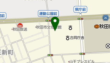 東北農政局秋田県拠点 地方参事官室の地図画像