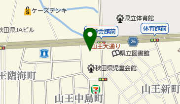 秋田県庁 秋田管内の地方機関 教育庁 生涯学習センターの地図画像