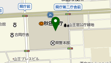 秋田県庁 県庁総合案内の地図画像