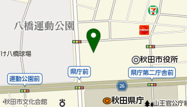 秋田市役所 庁内の用件先や課所室名などがわからない時の秋田市窓口案内の地図画像