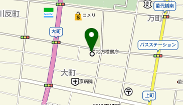能代区検察庁の地図画像