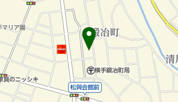 たかはし理容の地図画像