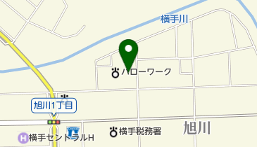 横手労働基準監督署の地図画像