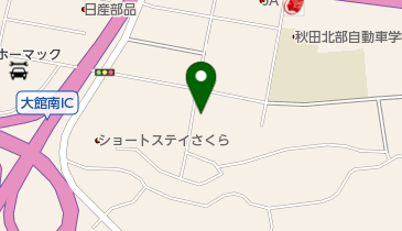 ヨコハマタイヤ北東北販売株式会社大館営業所の地図画像