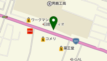 山王丸自動車OGAの地図画像