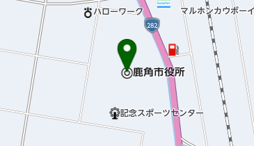 鹿角市職員労働組合の地図画像