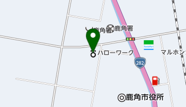 鹿角公共職業安定所の地図画像