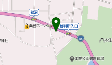 ジャパンケア由利本荘の地図画像