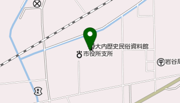 由利本荘市 大内公民館の地図画像