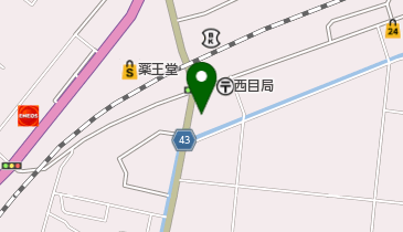 岡田クリーニング店の地図画像