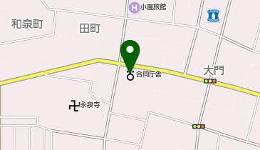 本荘区検察庁の地図画像
