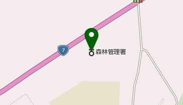 由利森林管理署の地図画像