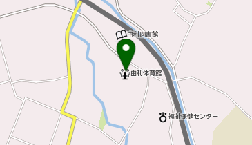 由利本荘市役所 由利総合支所 由利体育館の地図画像