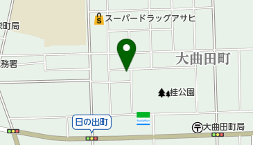 フジタクリーニング店の地図画像