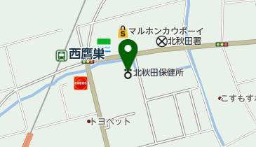 秋田県北秋田地域振興局 北秋田地域振興局総合案内の地図画像