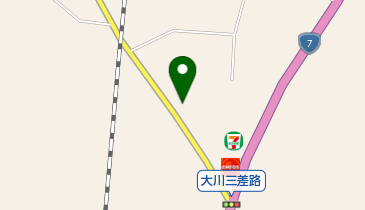 ヘアーサロン大川の地図画像