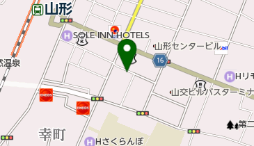 ワコールショップ野ばらの地図画像