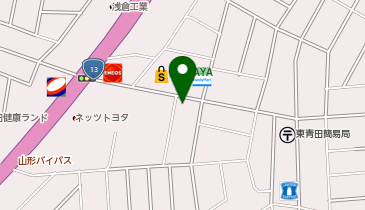 アザレ化粧品山形販売・山形県総配給元の地図画像