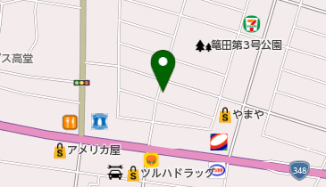 喫茶フラワーの地図画像
