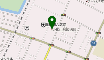 NHK山形放送局 受付・案内の地図画像