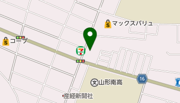 高橋洋服店山大通の地図画像