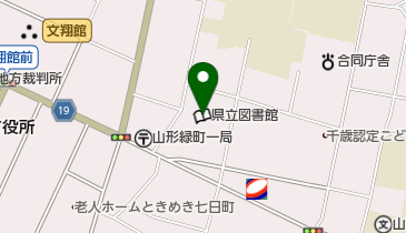 山形県男女共同参画センター・チェリアの地図画像