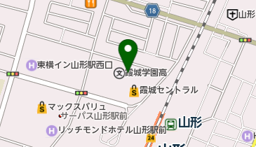 山形県パスポートセンターの地図画像