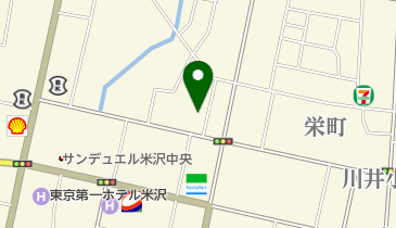 米沢興譲教会の地図画像