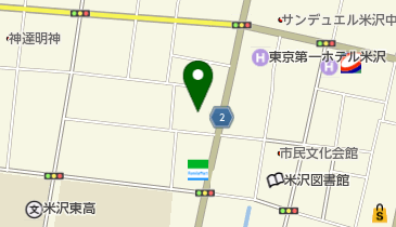 米沢市医師会の地図画像