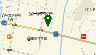 米沢市役所 上下水道部の地図画像