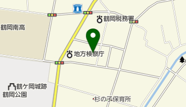 鶴岡市 第三学区コミュニティセンターの地図画像