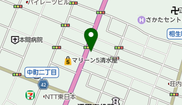 田賀学生専科の地図画像