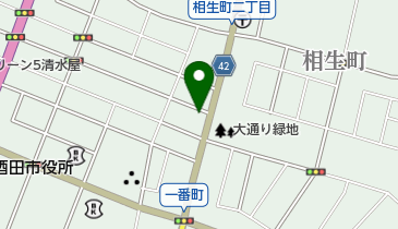 きのわや資生堂化粧品店の地図画像