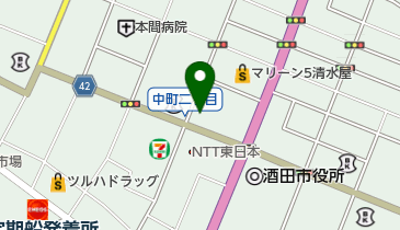 美容室BONEの地図画像