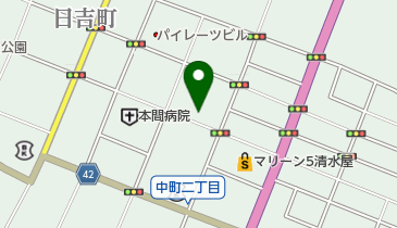 蜂屋時計店の地図画像