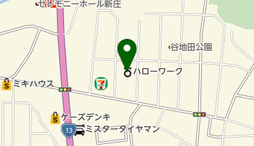 新庄労働基準監督署の地図画像