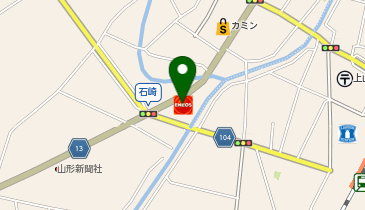 株式会社奥村油店 上山本店給油所の地図画像