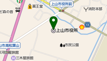 上山市職員労働組合の地図画像