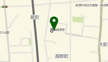 置賜障害者就業・生活支援センターの地図画像