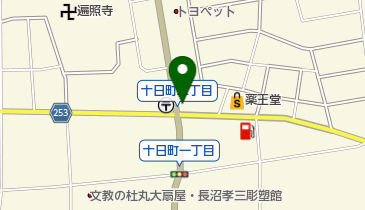 ピザ・テンフォー山形長井店の地図画像