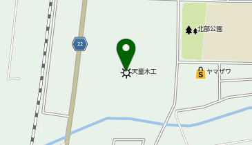 株式会社天童木工の地図画像