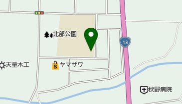 天童北部学童保育所の地図画像