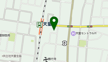 天童市観光情報センターの地図画像