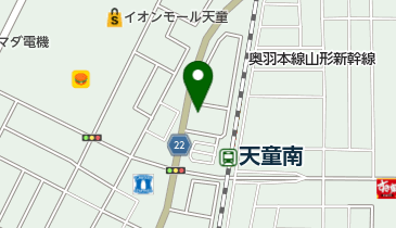 天童動物病院の地図画像