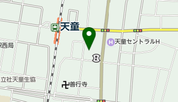 天童ベビーホームの地図画像
