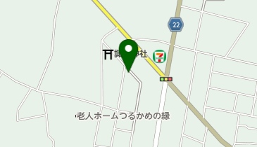 本間理容室の地図画像