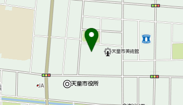 天童市役所 図書館の地図画像