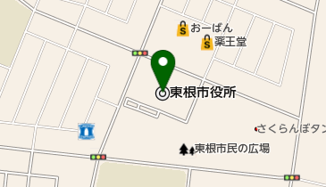 東根市職員労組の地図画像
