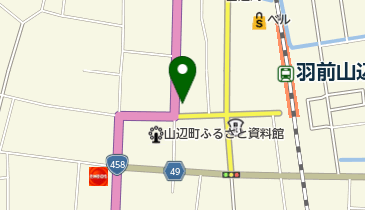 山形新聞山辺専売所の地図画像